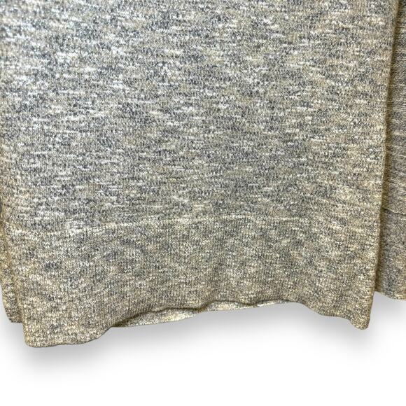 Loft Shimmer Open Poncho Sweater Cardigan Size Medium Oversized Dolman Sleeves - Picture 6 of 8